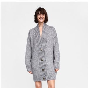 Zara “Texturized Oversized Cardigan